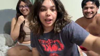 Hot threesome two girls and one boy