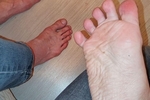 My toes and my friends toes