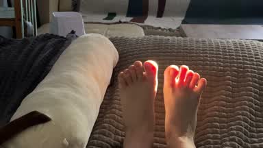 feet with the sun ~