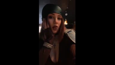 what that biker girl is doing?