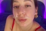 Sperm on face
