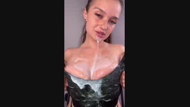 Cum on my tits, pour oil on myself and ride you♥️