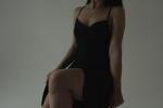 Sani in black dress..
