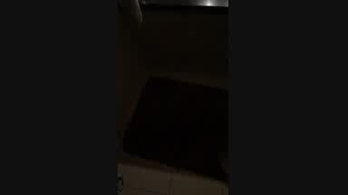 In the bathroom