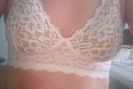 White lacy bralette