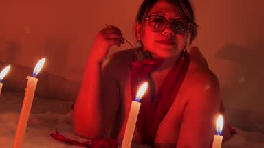 Dancing with candles & oil 🕯️