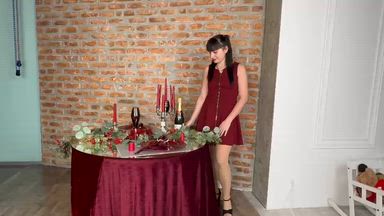 Christmas table and dress with free access)