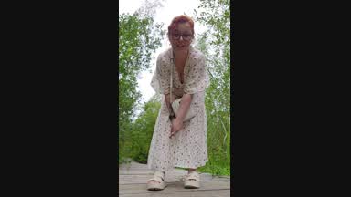 ooops...I take off my panties in the park