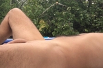 Tanning naked