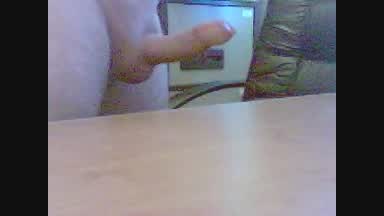 Cum on desk