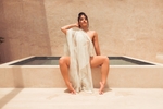 Nude in pool