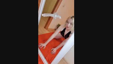 Blowjob front the mirror