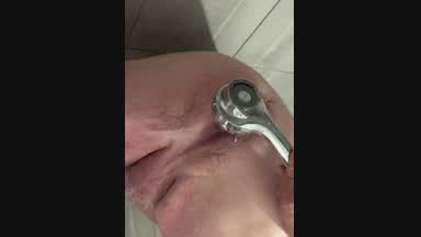 Washing butthole