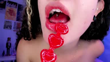Eat a delicious lollipop with me💕😛💦