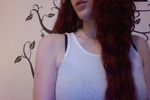 Long red hair