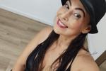 wearing my cute hat with a beautiful smile