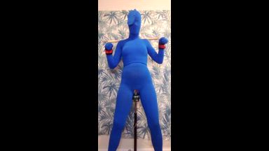 Blue Nylon Bondage