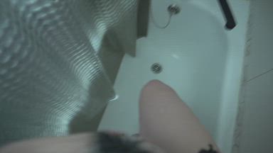 In a shower