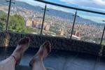 my sexy feet in the balcony