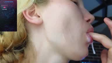 cum on face and mouth