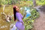 hot girl in nature