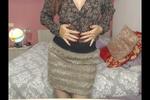 summer shirt with skirt and heels