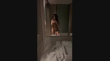 I wait for you in the bathroom