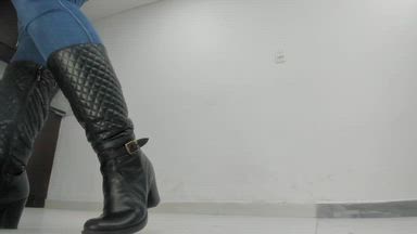 squirt in jeans and boots