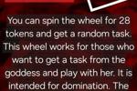 femdom task wheel