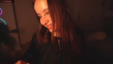 ASMR moment from stream with cock licking