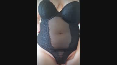 fingering in sexy lingerie