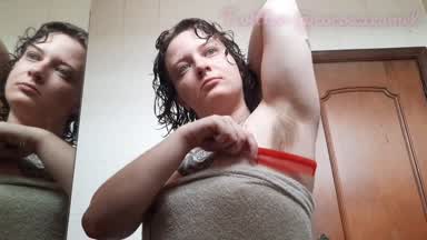 Taking care of my hairy armpits