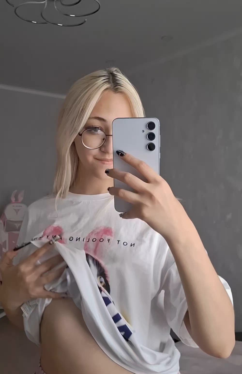 My tits under t-shirt