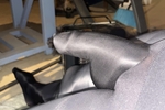 Shiny black with cock sheath