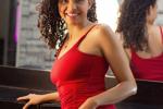 red dress