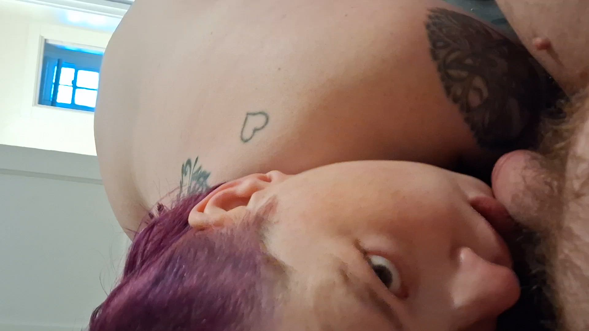 Kitten being very oral