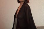 In a robe:3