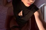 sexy black outfit