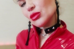Red latex girl