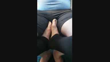 Foot Play on Train
