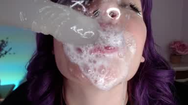 Nasty deep throat with lots of saliva!💦🤐🤯😈