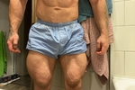 my quadriceps in the morning