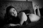 black and white
