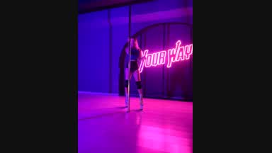 Sexy dance with a pole