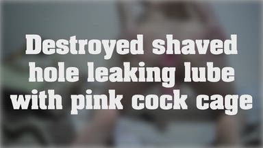 Destroyed shaved hole leaking lube