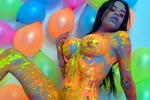 Playfull Neon Girl