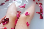 Relaxing in a bath 🛀