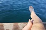 Feet pic at the sea