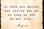 just keep going