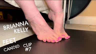 Brianna Kelly Candid Feet #7 Pink Pedicure